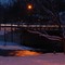 Rock Creek in Snow at Night