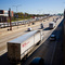 Moderate traffic on the Kennedy Expressway in Chicago