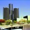 GM Renaissance Center ☺ 底特律通用汽車復興中心大廈 ☺ เรเนซองเซ็นเตอร์ เมืองดีทรอย มลรัฐมิชิแกน