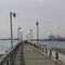 Detroit skyscrapers viewed from the pier in Belle Isle Park