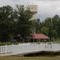 City Park, McKenzie, TN, showing fishing pier, pond, and barn