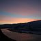 Colorful sunrise over the Columbia River