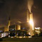 Lambton power plant at night
