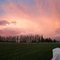 Sunset over Bothell Sports Fields