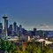 Seattle, Space Needle and Mt. Rainier