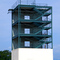 Strange building next to bike path by Lowell