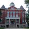 Doniphan County Courthouse, designed by George P Washburn, and Tall Oak sculpture, Troy, KS