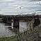 Historic Hale Bridge Bowstring Arch Truss Bridge (Side)
