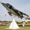 Hawker Siddeley AV-8A Harrier on display outside Havelock Police Department