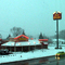 Brook Park Bob Evans in Snow