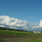 Western Washington farm looking E toward Cascade Mountains