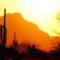 Sunset behind Red Mountain