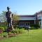 larger than life Gates Bar-B-Q struttin man in full tuxedo n top hat, bronze, Kansas City, MO