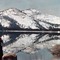 A very still day at Donner Lake in  May 1941 - Dufaycolor transparency with WomanX (Photo by JRF)