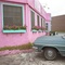 Pink bar & green car, Atlanta - 1989