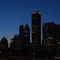 Chicago skyline at night, Illinois, USA