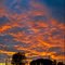 Flaming clouds