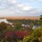 looking NE at Missouri River, focus on local colors, overlook near St. Benedict Abbey, Atchison, KS