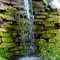 a front yard waterfall