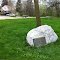 45th Parallel North Marker Boulder