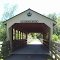 Bike Trail Covered Bridge over the Cuyahoga River