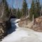 Roadside waterfall....a bit solid at the moment