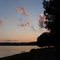 Sunset at Yellowstone Lake State Park
