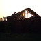 Sunset of a barn