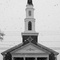 First Baptist Church in the snow