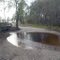 Bridge and pool at dusk: Duette Preserve