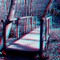 Short Foot Bridge - 3D   (along a trail at Castle Rock State Park)