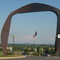 The Lycoming Mall Arch (Note the Flag)
