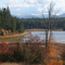 Beautiful Gamlin Lake (aka Gamble Lake), in fall colors.