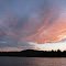 sunset over Hancock Pond
