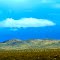 White cloud in the desert.