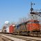 CSX Q507 passes under a classic B&O CPL cantilever signal on the CSX Toledo Subdivision at Deshler, Ohio
