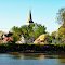 All Saints Steeple Above The Wabash