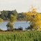 Fall color on Huyck Lake shore