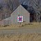 Painted quilt on barn west of Grundy Center, Iowa