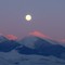 Rising Moon over Monument Peak January 21, 2008 as viewed from Highway 93 North, Salmon ID