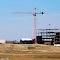 Construction of the Idema Pew Library from the Golf Course