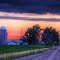 Dawn at Farm on 56th Ave. (Panoramic)