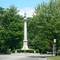 Circle and monument in the road