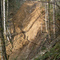 Road-caused landslide