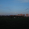 Looking east at NIU dorm buildings