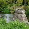 Remaining concrete bridge supports