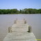 A wooden jetty at Lake Texana