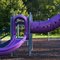 Tunnel and Slide, Pinger's Plaza Park, Ham Lake, Minnesota