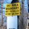 Ski Area Boundary in The High Point State Park, New Jersey