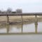 Marais des Cygnes river, Marsh of the Swans, looking harmless, looking west from Main street, Ottawa, KS